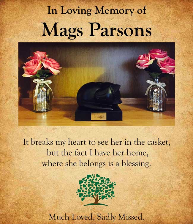 Pet Tribute to Mags Parsons